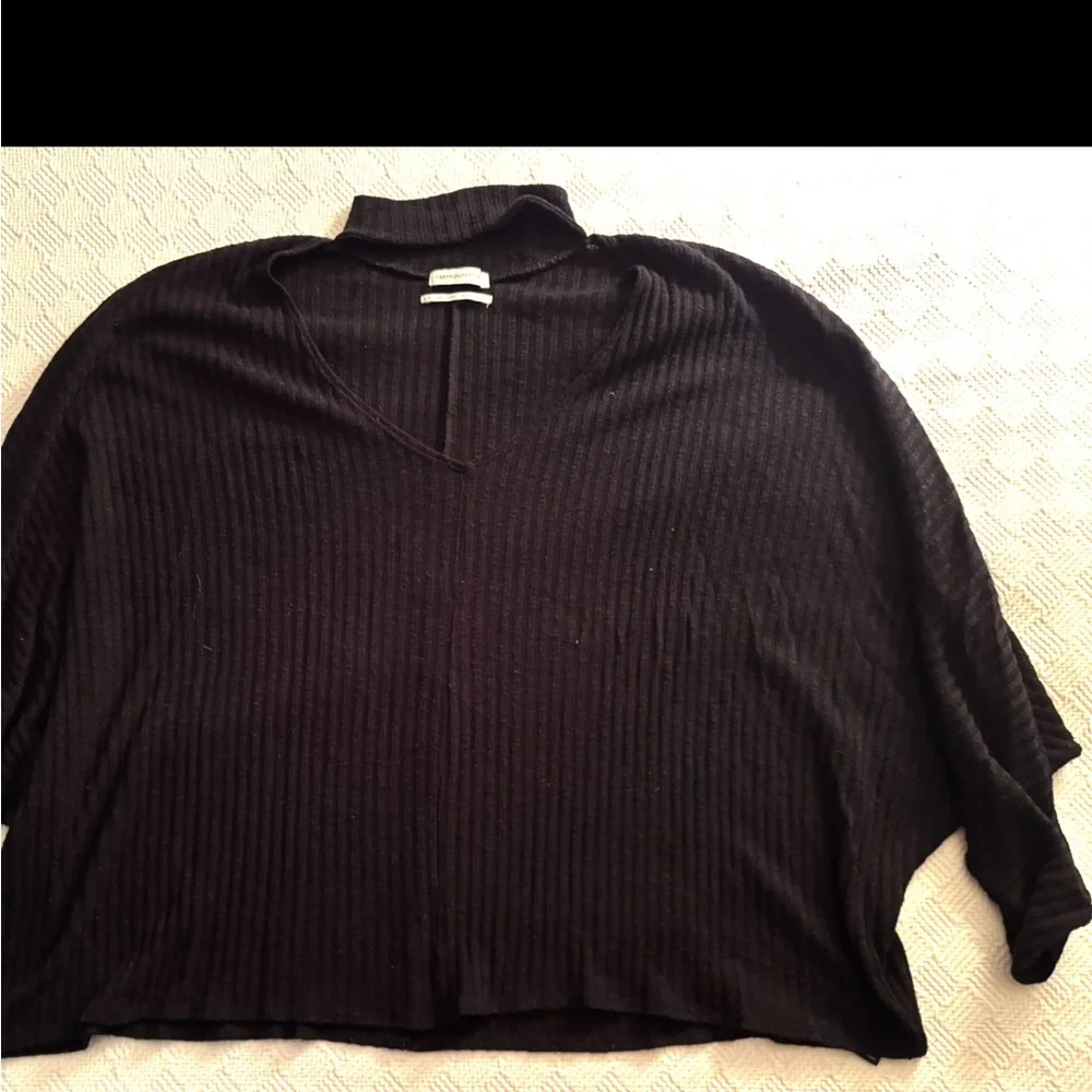 Black Ribbed Sweater - Picture 4 of 4